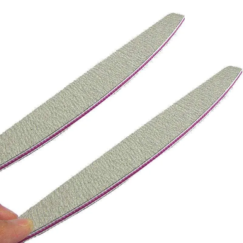 50 Stück professionelle Nagelfeilen 100/180 Schleifpapier Polierfeile Polnisch Unha Limas Maniküre Ongle Pilnik do paznokci Werkzeug Glanz