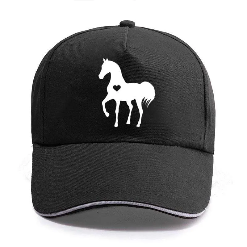 Baseball Caps für Männer Frauen Unisex Verstellbares Geschenk für Pferdeliebhaber Caps Hip-Hop Freizeit Cotton Hats