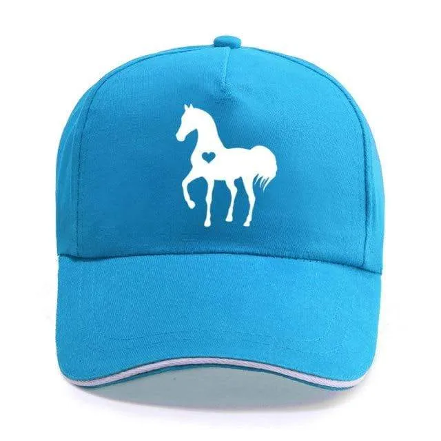Baseball Caps für Männer Frauen Unisex Verstellbares Geschenk für Pferdeliebhaber Caps Hip-Hop Freizeit Cotton Hats