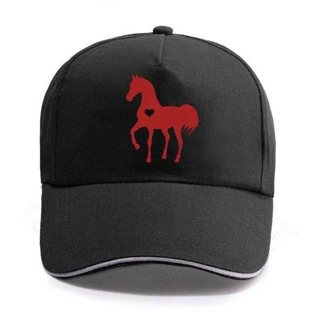 Baseball Caps für Männer Frauen Unisex Verstellbares Geschenk für Pferdeliebhaber Caps Hip-Hop Freizeit Cotton Hats