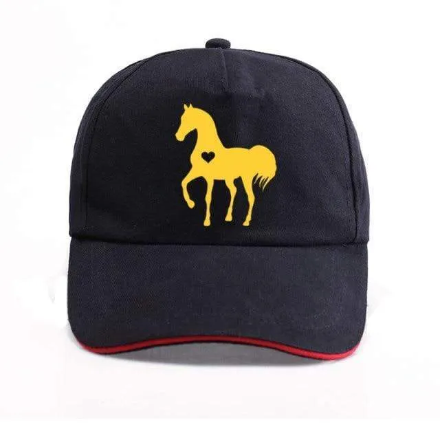 Baseball Caps für Männer Frauen Unisex Verstellbares Geschenk für Pferdeliebhaber Caps Hip-Hop Freizeit Cotton Hats