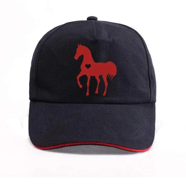 Baseball Caps für Männer Frauen Unisex Verstellbares Geschenk für Pferdeliebhaber Caps Hip-Hop Freizeit Cotton Hats