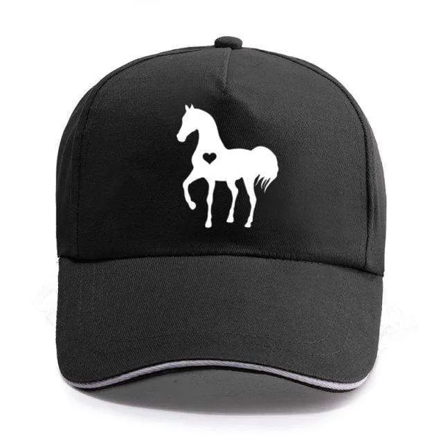 Baseball Caps für Männer Frauen Unisex Verstellbares Geschenk für Pferdeliebhaber Caps Hip-Hop Freizeit Cotton Hats