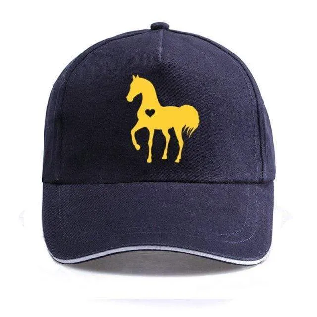 Baseball Caps für Männer Frauen Unisex Verstellbares Geschenk für Pferdeliebhaber Caps Hip-Hop Freizeit Cotton Hats