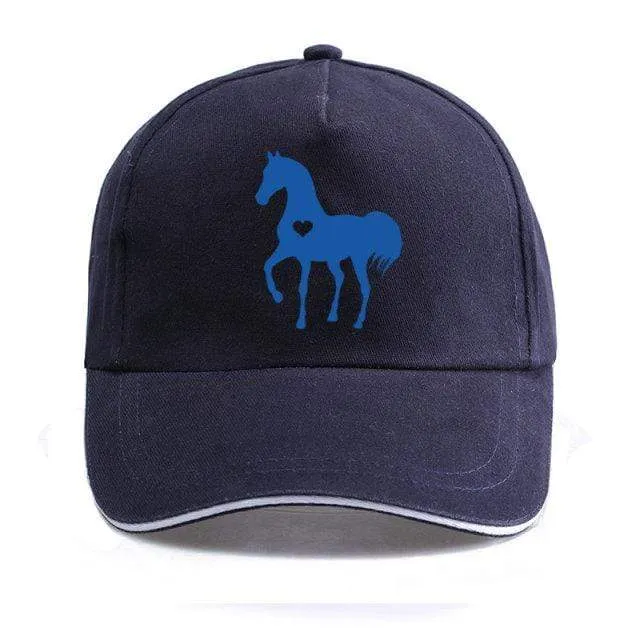 Baseball Caps für Männer Frauen Unisex Verstellbares Geschenk für Pferdeliebhaber Caps Hip-Hop Freizeit Cotton Hats