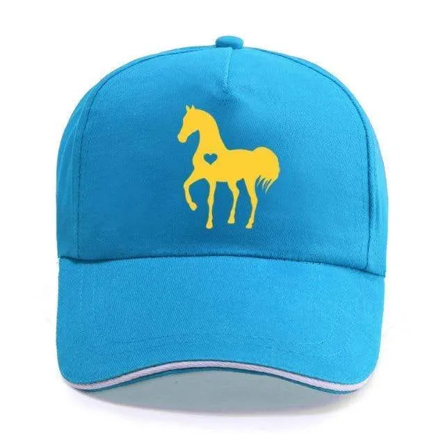 Baseball Caps für Männer Frauen Unisex Verstellbares Geschenk für Pferdeliebhaber Caps Hip-Hop Freizeit Cotton Hats