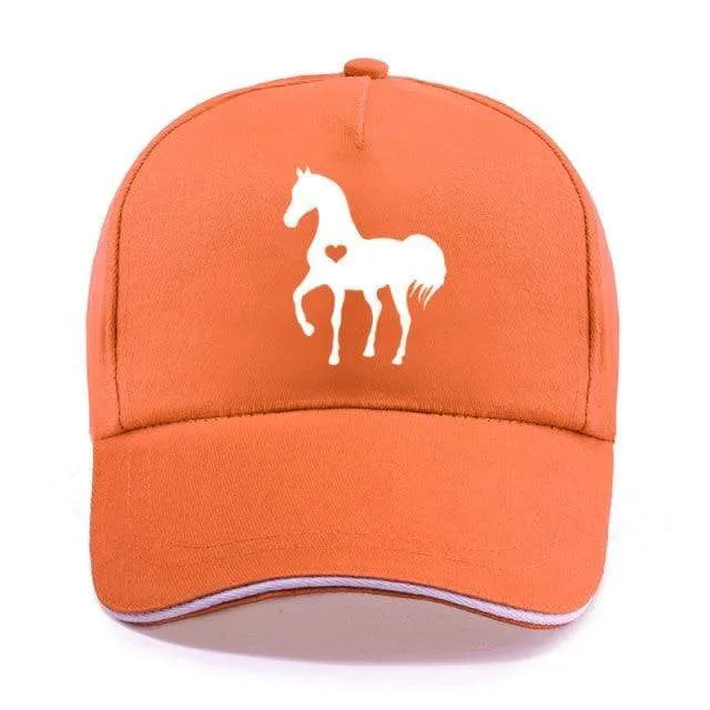 Baseball Caps für Männer Frauen Unisex Verstellbares Geschenk für Pferdeliebhaber Caps Hip-Hop Freizeit Cotton Hats