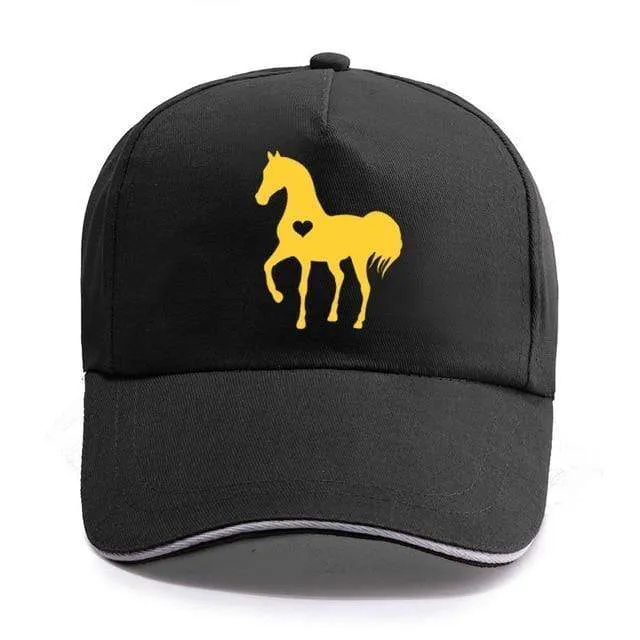 Baseball Caps für Männer Frauen Unisex Verstellbares Geschenk für Pferdeliebhaber Caps Hip-Hop Freizeit Cotton Hats