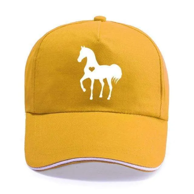 Baseball Caps für Männer Frauen Unisex Verstellbares Geschenk für Pferdeliebhaber Caps Hip-Hop Freizeit Cotton Hats