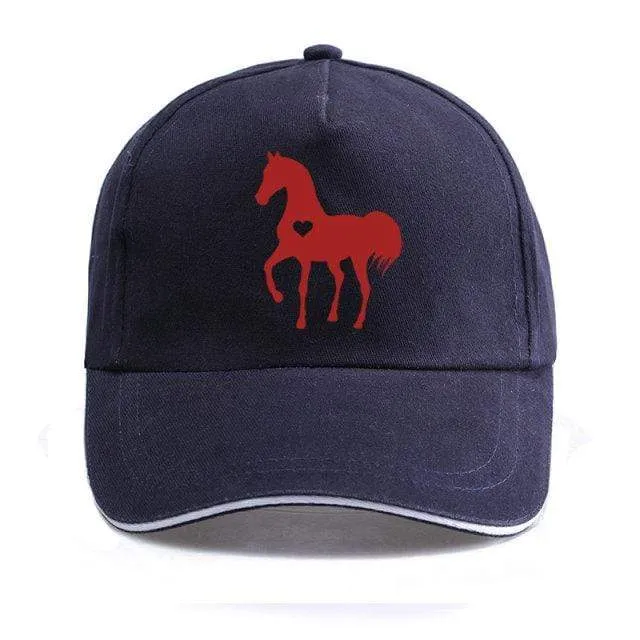 Baseball Caps für Männer Frauen Unisex Verstellbares Geschenk für Pferdeliebhaber Caps Hip-Hop Freizeit Cotton Hats