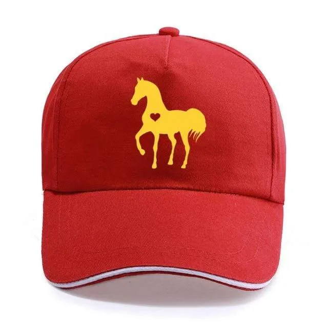 Baseball Caps für Männer Frauen Unisex Verstellbares Geschenk für Pferdeliebhaber Caps Hip-Hop Freizeit Cotton Hats