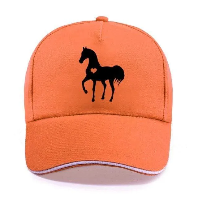 Baseball Caps für Männer Frauen Unisex Verstellbares Geschenk für Pferdeliebhaber Caps Hip-Hop Freizeit Cotton Hats