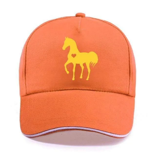 Baseball Caps für Männer Frauen Unisex Verstellbares Geschenk für Pferdeliebhaber Caps Hip-Hop Freizeit Cotton Hats