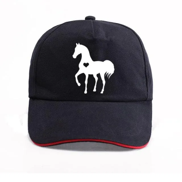 Baseball Caps für Männer Frauen Unisex Verstellbares Geschenk für Pferdeliebhaber Caps Hip-Hop Freizeit Cotton Hats