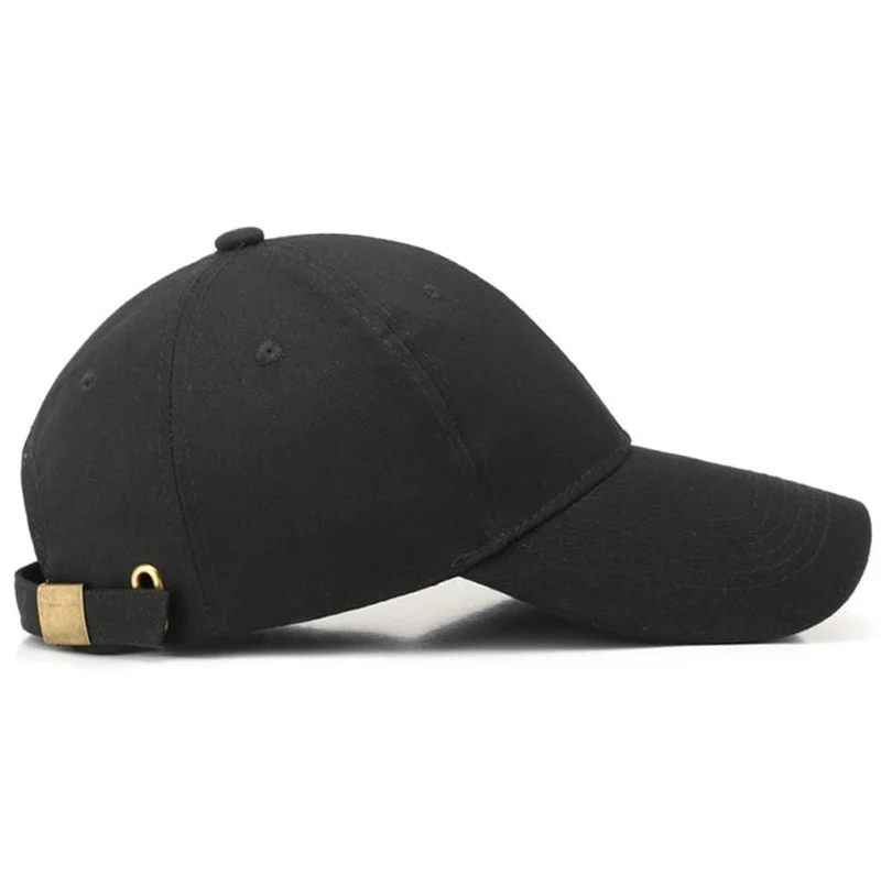 Baseballkappe aus Baumwolle für Damen und Herren, einfache, einfarbige Mütze