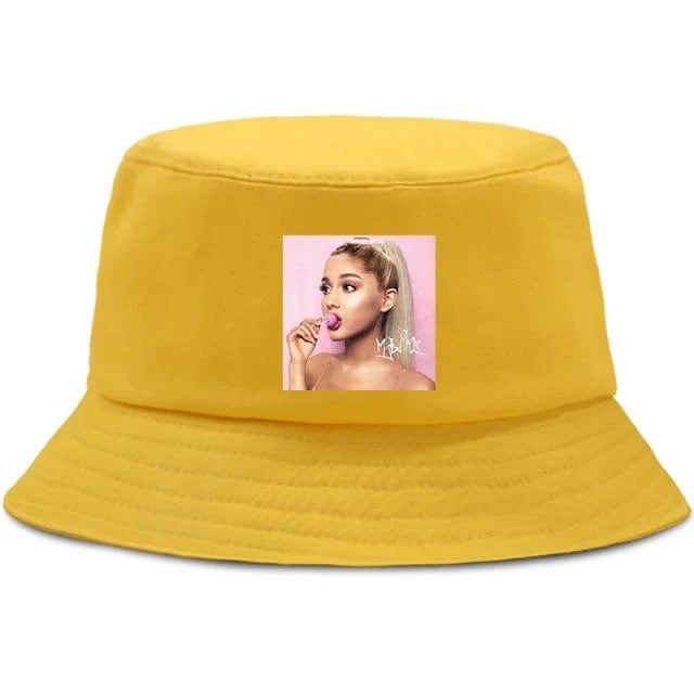 Damen Herren New Vogue Graphic Tee Süße Panama Bucket Cap Das Design Flaches Visier Fischerhut 90er Mädchen Sonnenhut