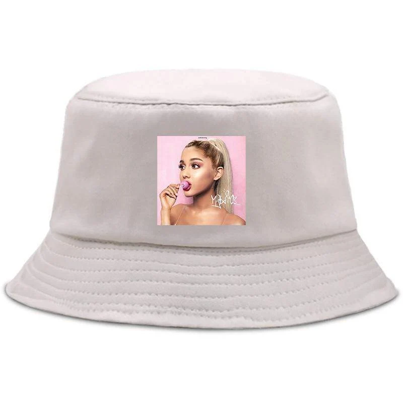 Damen Herren New Vogue Graphic Tee Süße Panama Bucket Cap Das Design Flaches Visier Fischerhut 90er Mädchen Sonnenhut