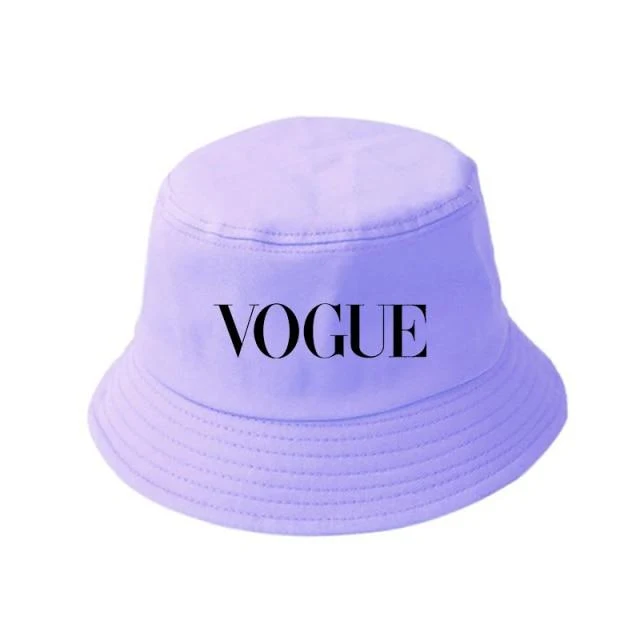 Damen Herren New Vogue Graphic Tee Süße Panama Bucket Cap Das Design Flaches Visier Fischerhut 90er Mädchen Sonnenhut