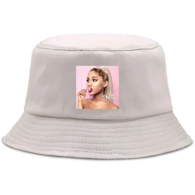 Damen Herren New Vogue Graphic Tee Süße Panama Bucket Cap Das Design Flaches Visier Fischerhut 90er Mädchen Sonnenhut
