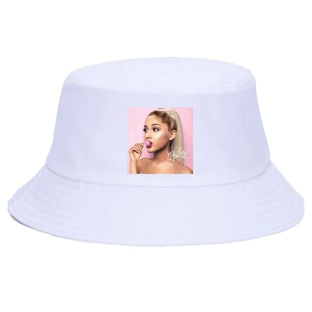 Damen Herren New Vogue Graphic Tee Süße Panama Bucket Cap Das Design Flaches Visier Fischerhut 90er Mädchen Sonnenhut