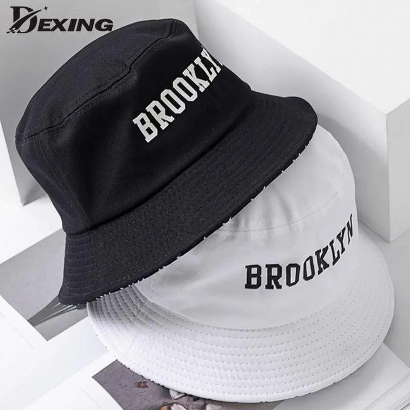 Brooklyn Bucket Hat Sad Boy Fischerhut Outdoor Reisehut Modische Sonnenkappe für Männer Frauen Bob Panama großer Kopf