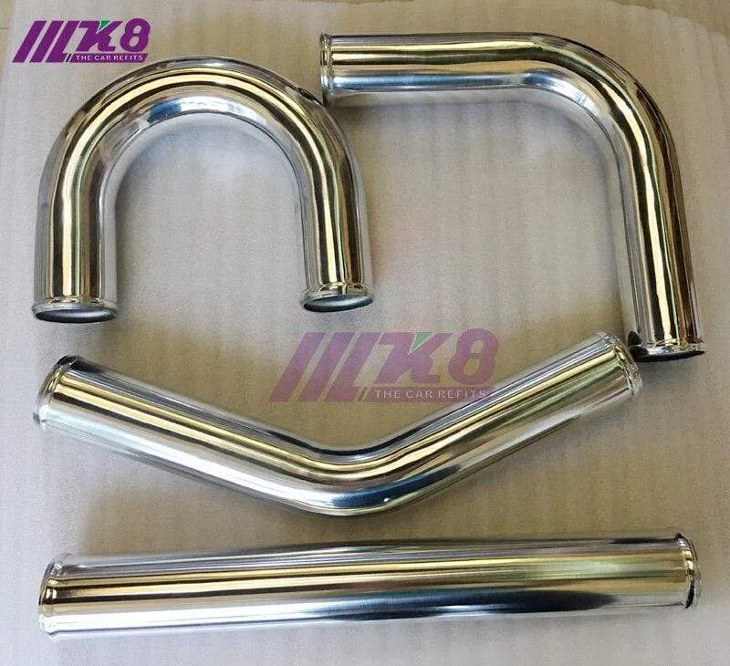 Ladeluftkühlerrohr 2.5 Zoll / 63 mm / gerade / 90 Grad / 45 Grad / 180 Grad / Dicke 2 mm / DIY-Aluminiumrohr / Luftansaugrohr