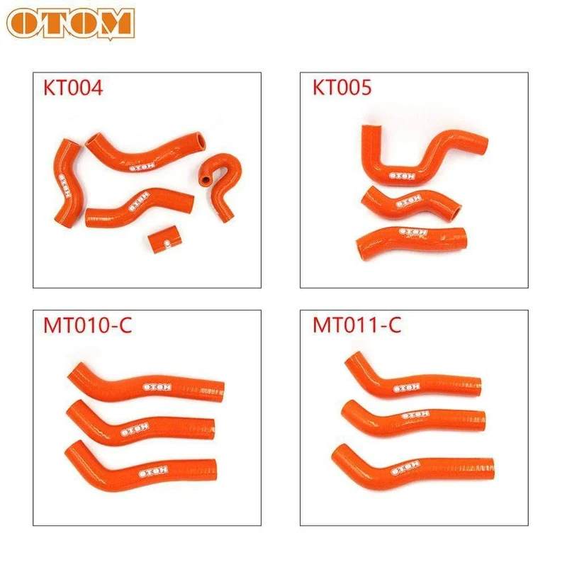 Motocross Orange Silikon Kühler Schlauch Kit Auto Motor Bike Zubehör Schläuche Schlauch Für KTM SXF XCF-W XCW EXC-F 250 450 500