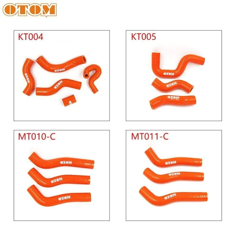 Motocross Orange Silikon Kühler Schlauch Kit Auto Motor Bike Zubehör Schläuche Schlauch Für KTM SXF XCF-W XCW EXC-F 250 450 500