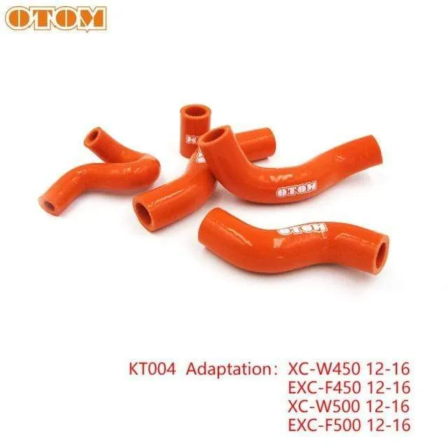 Motocross Orange Silikon Kühler Schlauch Kit Auto Motor Bike Zubehör Schläuche Schlauch Für KTM SXF XCF-W XCW EXC-F 250 450 500