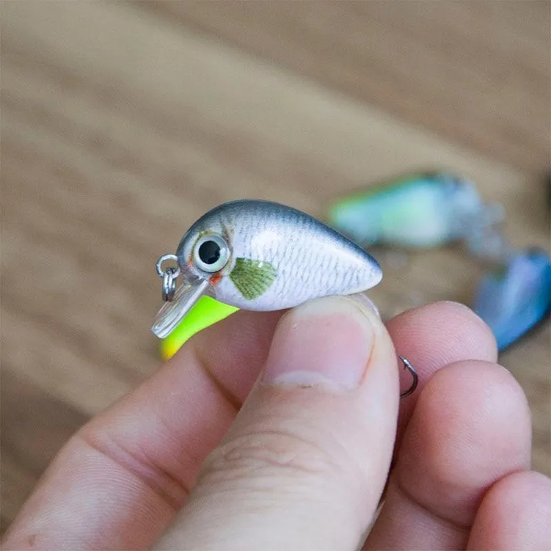 Angelköder 3cm 1.8g Crankbaits 1pcs Micro Hard Pesca Künstliche Köder Mini Köder Minnow für Hecht Bass Forelle