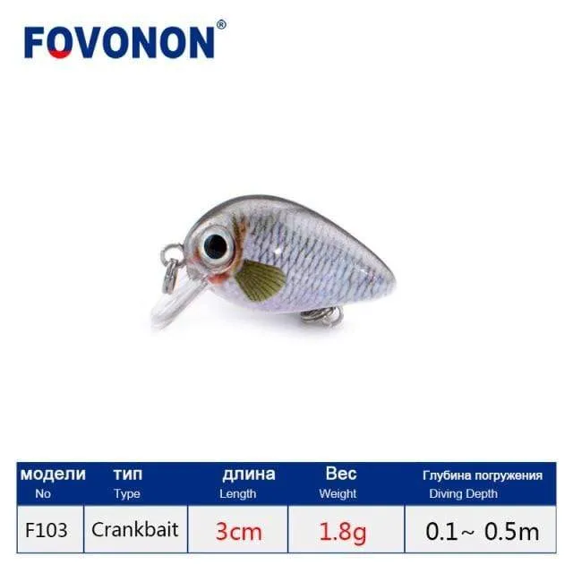 Angelköder 3cm 1.8g Crankbaits 1pcs Micro Hard Pesca Künstliche Köder Mini Köder Minnow für Hecht Bass Forelle