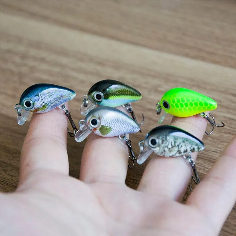 Angelköder 3cm 1.8g Crankbaits 1pcs Micro Hard Pesca Künstliche Köder Mini Köder Minnow für Hecht Bass Forelle