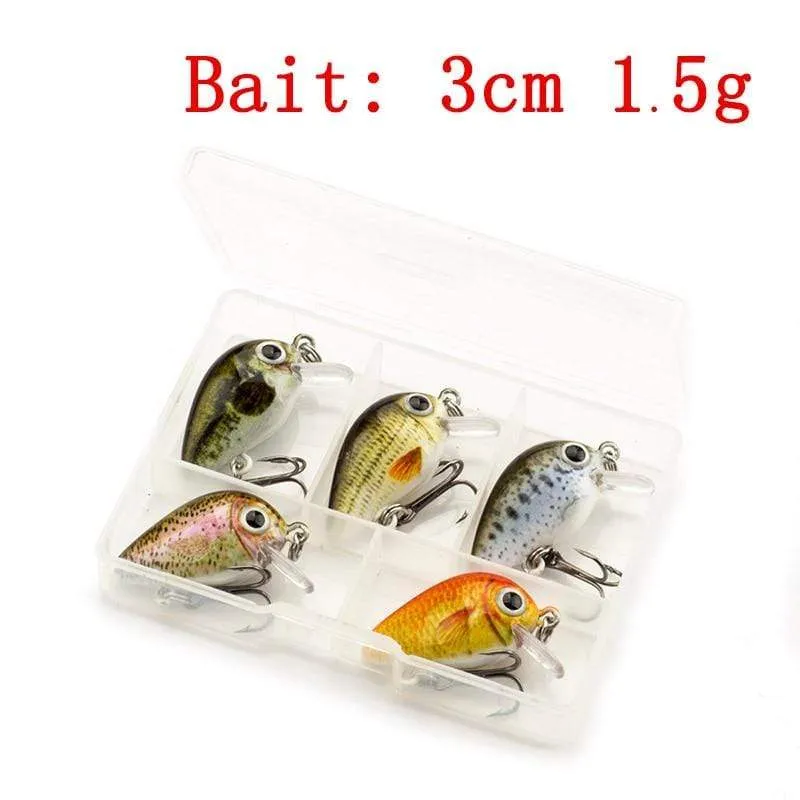 Angelköder 3cm 1.8g Crankbaits 1pcs Micro Hard Pesca Künstliche Köder Mini Köder Minnow für Hecht Bass Forelle