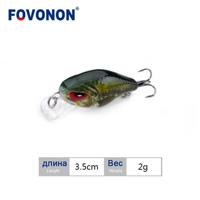 Angelköder 3cm 1.8g Crankbaits 1pcs Micro Hard Pesca Künstliche Köder Mini Köder Minnow für Hecht Bass Forelle