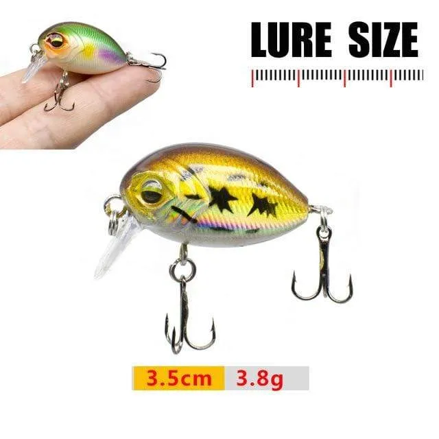 Angelköder 3cm 1.8g Crankbaits 1pcs Micro Hard Pesca Künstliche Köder Mini Köder Minnow für Hecht Bass Forelle