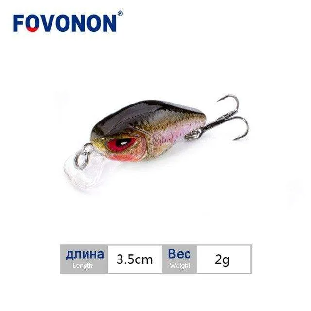Angelköder 3cm 1.8g Crankbaits 1pcs Micro Hard Pesca Künstliche Köder Mini Köder Minnow für Hecht Bass Forelle