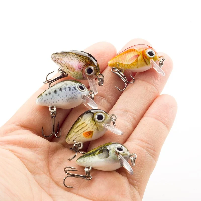 Angelköder 3cm 1.8g Crankbaits 1pcs Micro Hard Pesca Künstliche Köder Mini Köder Minnow für Hecht Bass Forelle