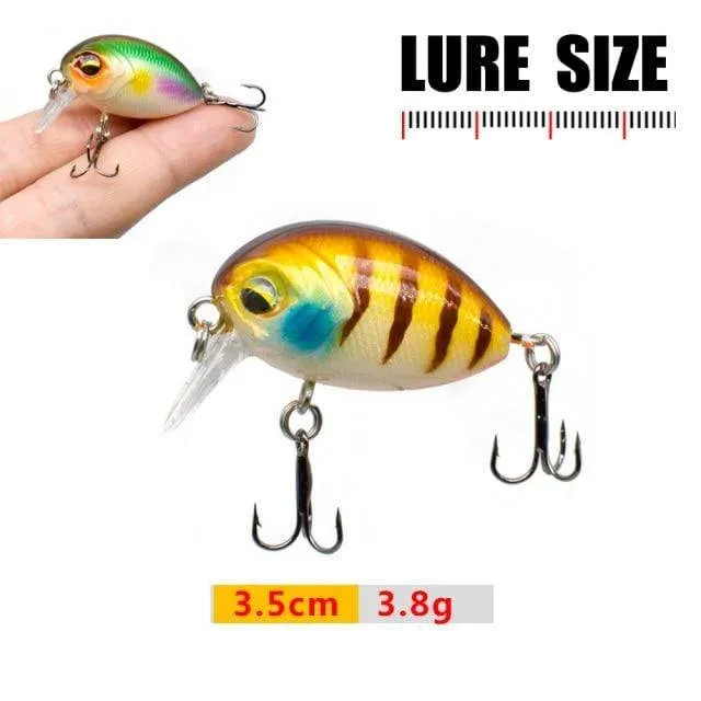 Angelköder 3cm 1.8g Crankbaits 1pcs Micro Hard Pesca Künstliche Köder Mini Köder Minnow für Hecht Bass Forelle