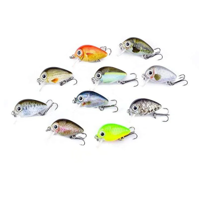 Angelköder 3cm 1.8g Crankbaits 1pcs Micro Hard Pesca Künstliche Köder Mini Köder Minnow für Hecht Bass Forelle