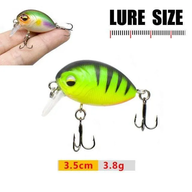Angelköder 3cm 1.8g Crankbaits 1pcs Micro Hard Pesca Künstliche Köder Mini Köder Minnow für Hecht Bass Forelle