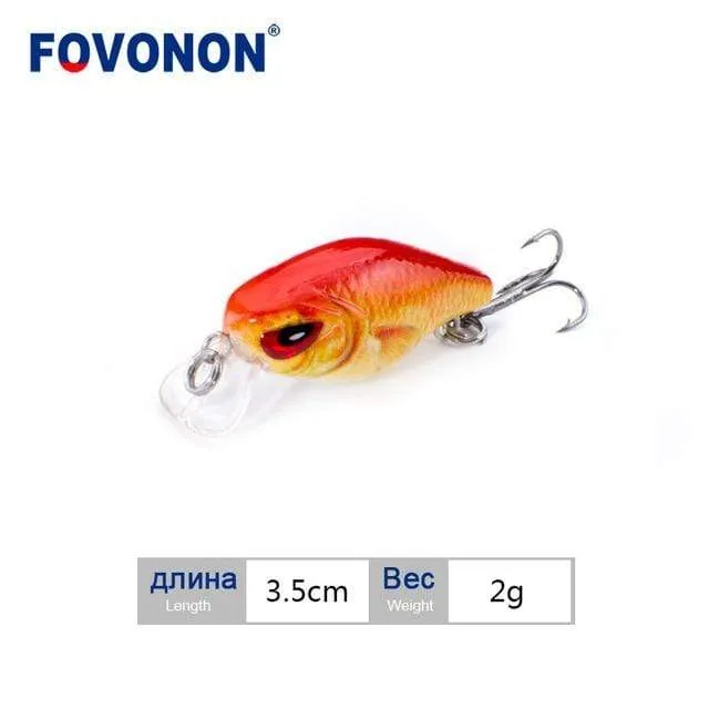 Angelköder 3cm 1.8g Crankbaits 1pcs Micro Hard Pesca Künstliche Köder Mini Köder Minnow für Hecht Bass Forelle