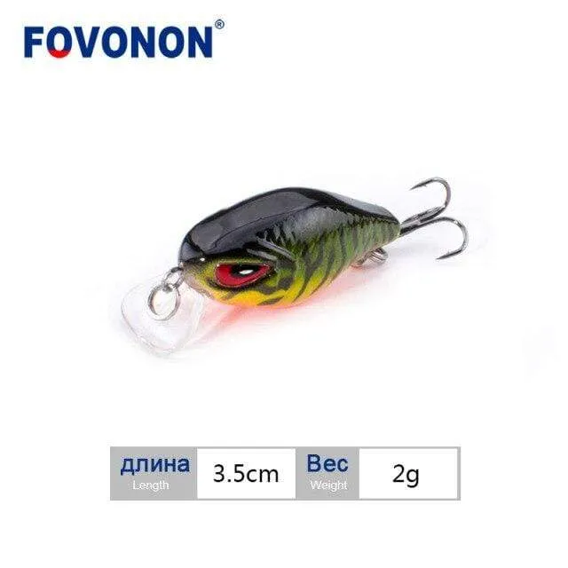 Angelköder 3cm 1.8g Crankbaits 1pcs Micro Hard Pesca Künstliche Köder Mini Köder Minnow für Hecht Bass Forelle