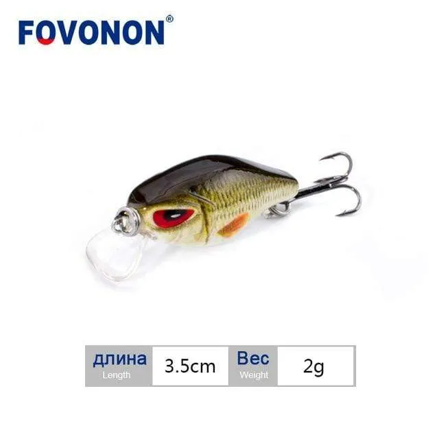 Angelköder 3cm 1.8g Crankbaits 1pcs Micro Hard Pesca Künstliche Köder Mini Köder Minnow für Hecht Bass Forelle