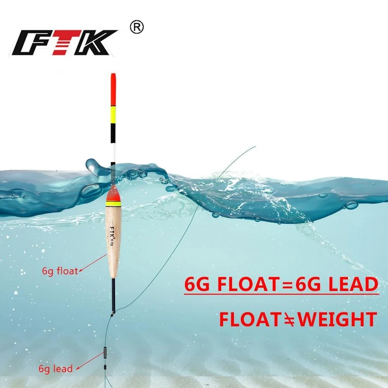 FTK Barguzinsky Fir Light On The Dark 5 Teile/los Angelposen Länge 19–23 cm Posengewicht 2 g–6 g für Karpfenangeln