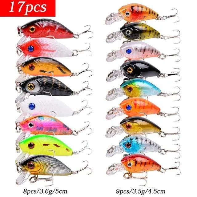 Angeln Locken Set Angeln Harten Köder Mini Minnow Schwimmende Schaukel Crankbait Verrückte Wobbler Künstliche Bionic Kurbel Köder