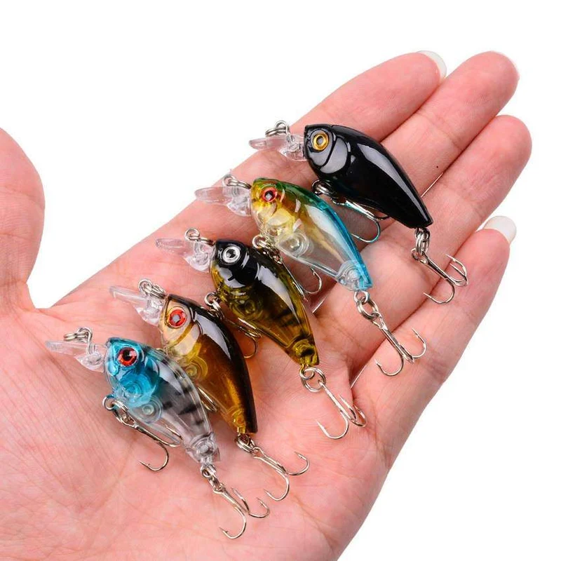 Angeln Locken Set Angeln Harten Köder Mini Minnow Schwimmende Schaukel Crankbait Verrückte Wobbler Künstliche Bionic Kurbel Köder