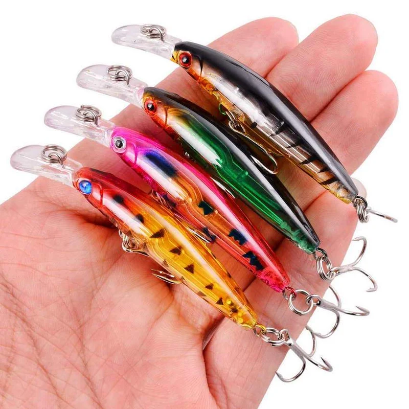 Angeln Locken Set Angeln Harten Köder Mini Minnow Schwimmende Schaukel Crankbait Verrückte Wobbler Künstliche Bionic Kurbel Köder