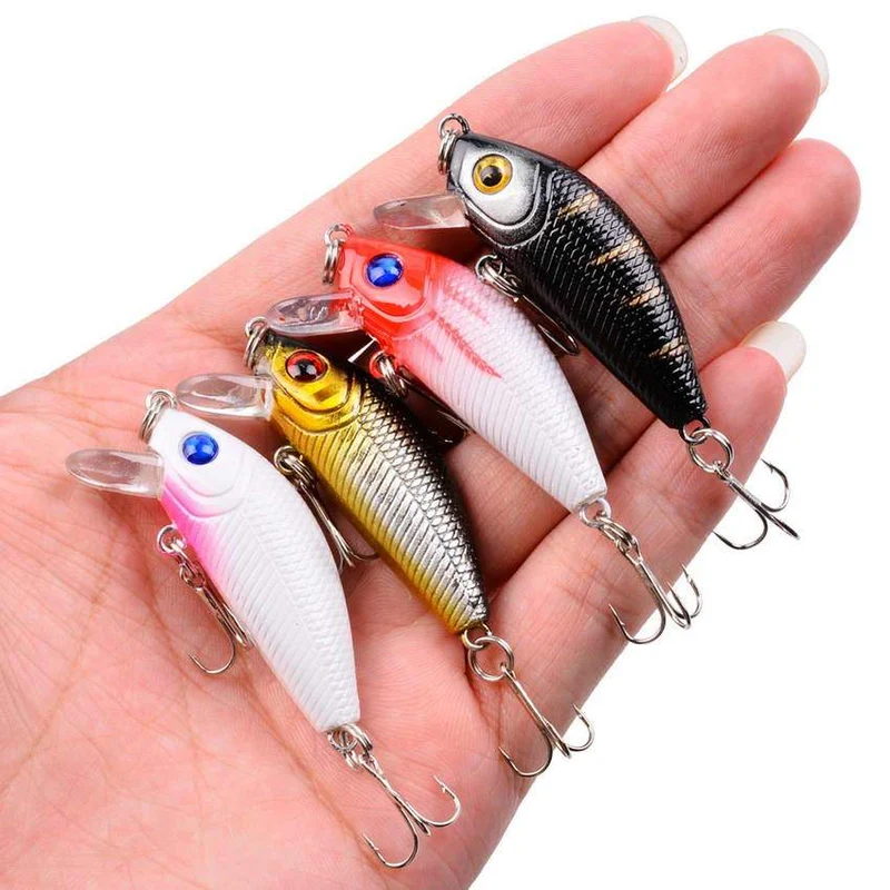Angeln Locken Set Angeln Harten Köder Mini Minnow Schwimmende Schaukel Crankbait Verrückte Wobbler Künstliche Bionic Kurbel Köder