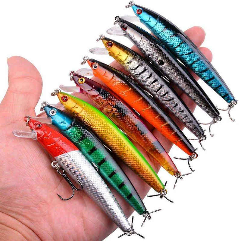 Angeln Locken Set Angeln Harten Köder Mini Minnow Schwimmende Schaukel Crankbait Verrückte Wobbler Künstliche Bionic Kurbel Köder