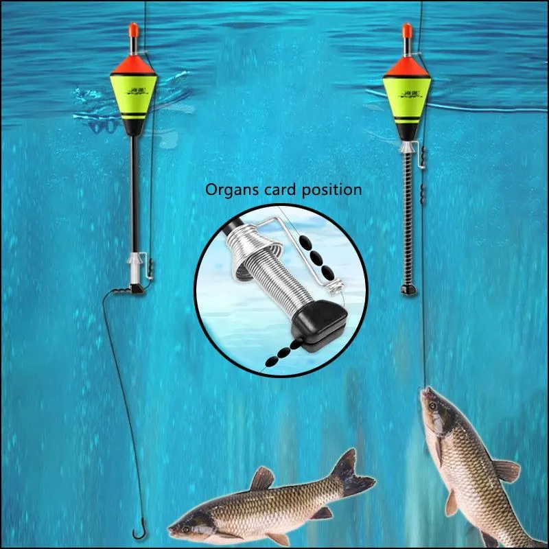 1Pcs Tragbare Automatische beleuchten Karpfen Angeln Float Angeln Zubehör Schnelle Angeln Artefakt Angeln Float Gerät Heißer